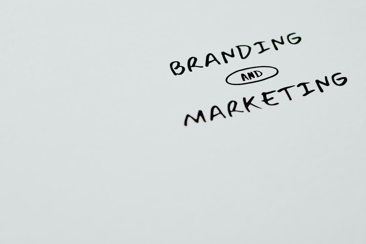 services-03 A minimalist image featuring the words 'Branding' and 'Marketing' on a white background, ideal for digital marketing themes.